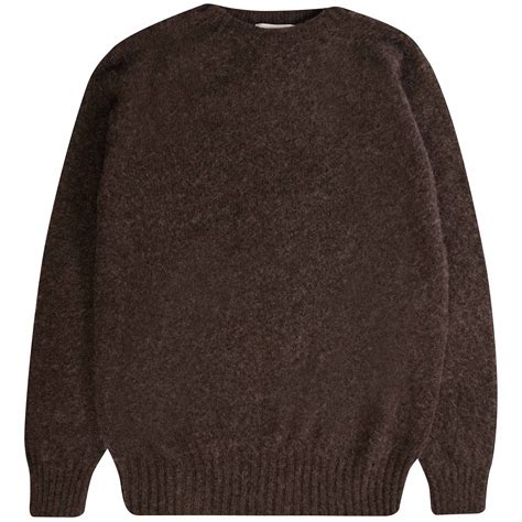 YMC Suedehead Crewneck Jumper Brown P8TAA 20