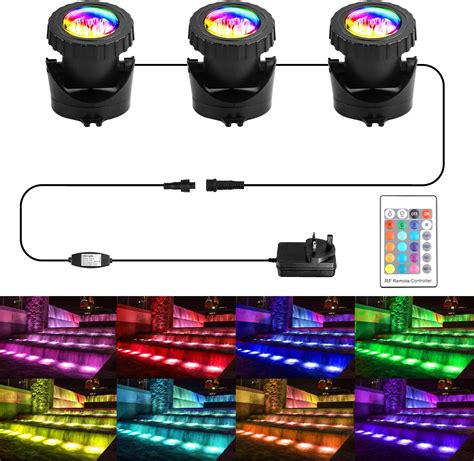 Jebao Submersible LED Underwater Pond And Patio Garden Lights And Very