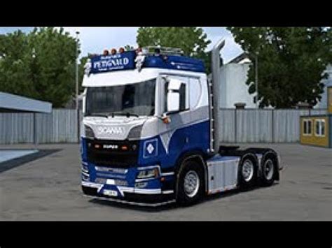 SCANIA R580 ПРИЦЕП PETIGNAUD TRANSPORTS V4 0 YouTube