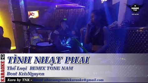 Karaoke Tình Nhạt Phai Tone Nam Đàm Vĩnh Hưng l Beat Remix TNK YouTube