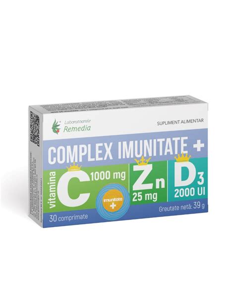 Complex Imunitate Vitamina C Mg Zinc Mg D Ui Cpr