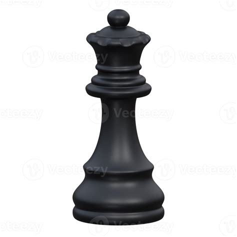 Queen D Render Icon Illustration With Transparent Background Chess