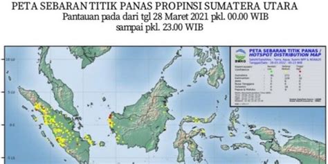 BMKG 62 Titik Panas Terpantau Di Sumatera Utara Merdeka