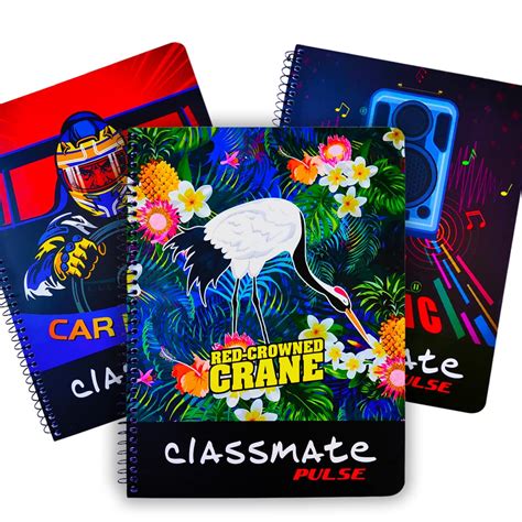 Classmate Pulse Spiral Notebooks 172 Pages 24 X 18 Cm Size Single Lines