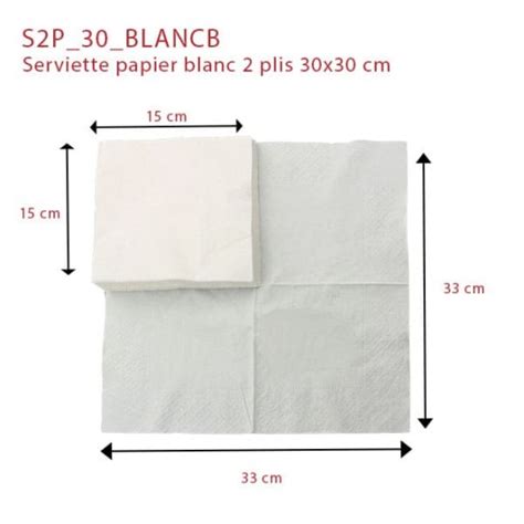 Serviette Papier Blanche Cologique Sml Food Plastic