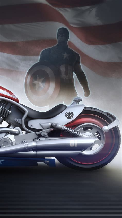 2160x3840 Captain America Bike Sony Xperia X,XZ,Z5 Premium ,HD 4k ...