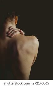 Nude Woman Neck Injury On Black Stock Photo 272143865 Shutterstock