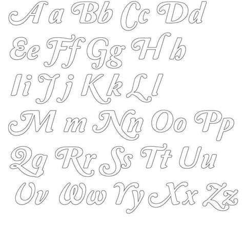 Moldes De Letras Cursivas May Sculas Y Min Sculas En Pdf Artofit