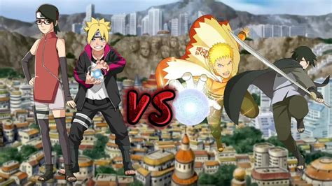 Naruto Storm 4 Boruto Uzumaki Y Sarada Uchiha Vs Naruto Uzumaki Y Sasuke Uchiha Youtube