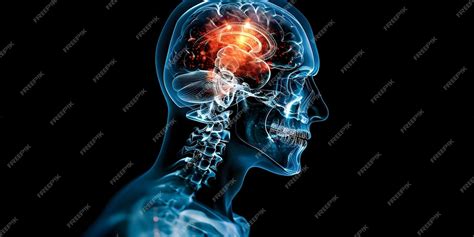 Premium Photo Xray Showing Brain Inflammation Highlighting Neural And