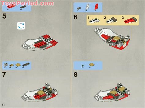 LEGO 7931 T-6 Jedi Shuttle Instructions and Parts List