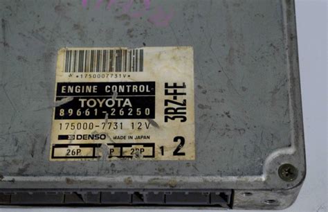 Toyota Engine Control Unit 89661 26250 Toyota Engine Control Module 3RZFE