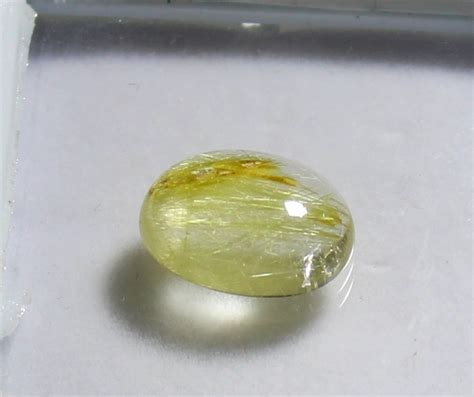 Natural Golden Rutilated Gemstone Golden Rutile Cabochon Etsy