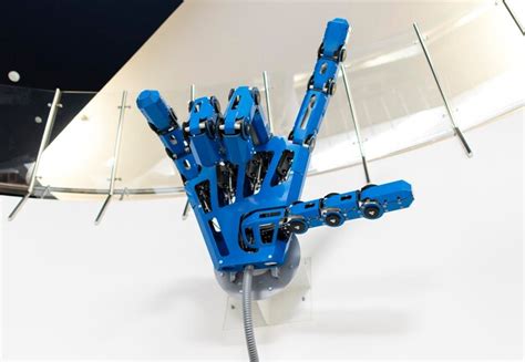 Premium Photo | The huge iron arm of the robot