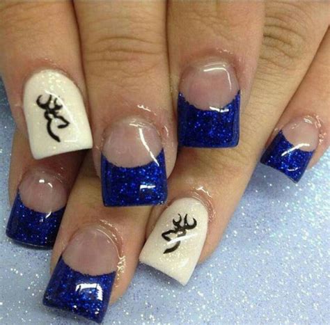 Blue Browning Country Nails Country Girl Nails Deer Nails