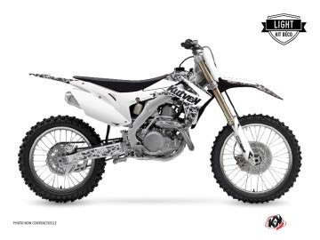 kit déco motocross honda predator blanc série Kutvek