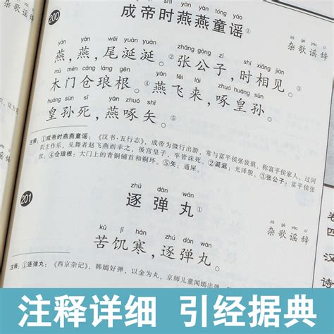 尚雅国学经典古诗源（全二册）大字注音版全本无删减带注释拼音中国古诗词书籍可搭唐诗宋词元曲沈德潜邓启铜南京大学出版 虎窝淘