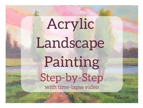 Learn to Paint an Acrylic Landscape Step-by-Step - FeltMagnet