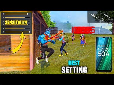 Perfect Headshot Settings SensitivityRealme Narzo 50a Free Fire