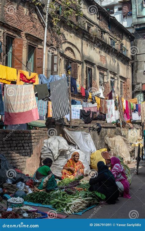 Old Town of Calcutta, Some of the Old Buildings Used for Billboards ...