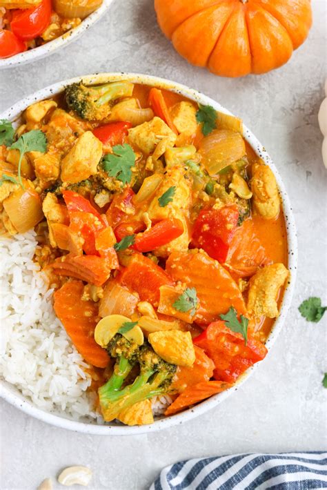 Easy Thai Pumpkin Chicken Curry Marys Whole Life