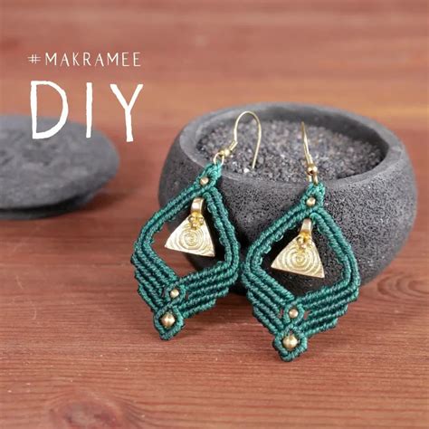 Diy Makramee Ohrringe Makramee Schmuck Tutorial Makramee Ohrringe