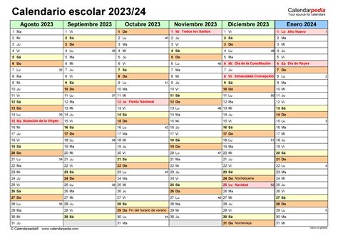 Calendario Escolar Excel Halie Kerrill