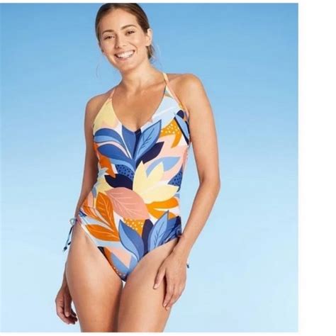 Kona Sol Swim Kona Sol Sidecinch High Leg Medium Coverage One Piece