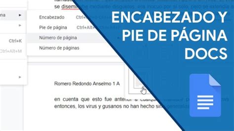 Aprende C Mo Crear Un Encabezado Y Pie De P Gina En Google Docs