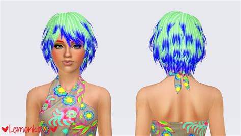 Kijiko Burmese Hairstyle Retextured By Lemonkixxy Sims 3 Hairs