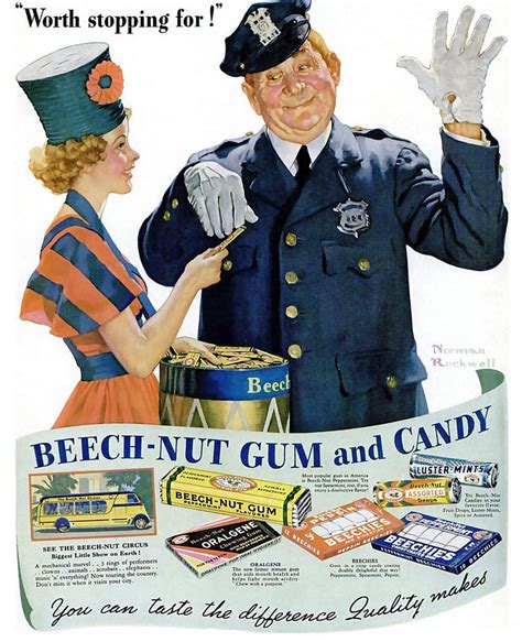 Beech Nut Gum And Candy 1937 Art By Norman Rockwell R Vintageads