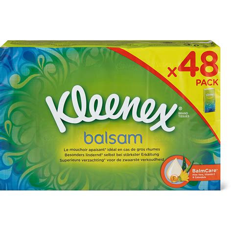 Kleenex Balsam Taschentücher 48 x 9 Blätter 4 lagig Migros