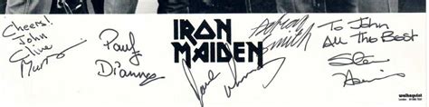 Iron Maiden - Iron Maiden - 1970s and 1980s - Music Stars - Memorabilia UK