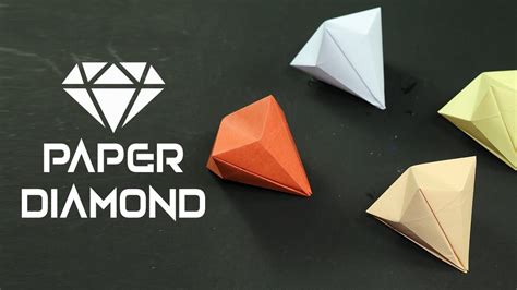 How To Make Lucky Paper Diamond Simple Diy Tutorial To Make Origami