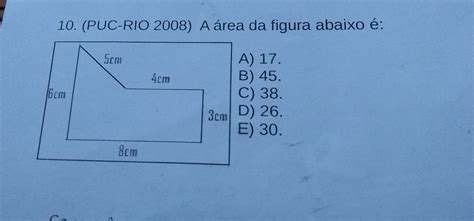 Calcule A Rea Da Figura Abaixo Librain