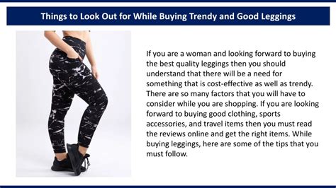 Ppt Things To Look Out For While Buying Trendy And Good Leggings