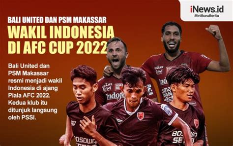 Infografis Bali United Dan Psm Makassar Wakil Indonesia Di Afc Cup