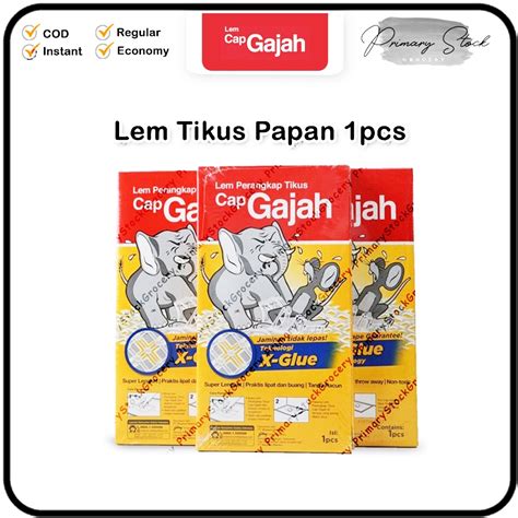 Jual Lem Tikus Papan Cap Gajah Super Lengket Bagus Murah Ultra Jebakan