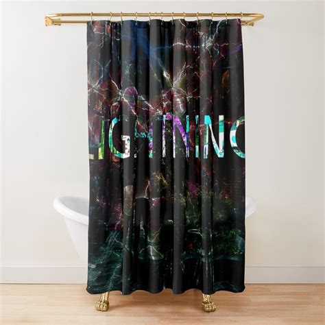 Lightning Shower Curtain By Andrii Curtains Shower Curtain Shower