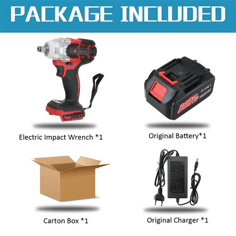 Mah Vf Brushless Cordless Electric Impact Wrench Inch