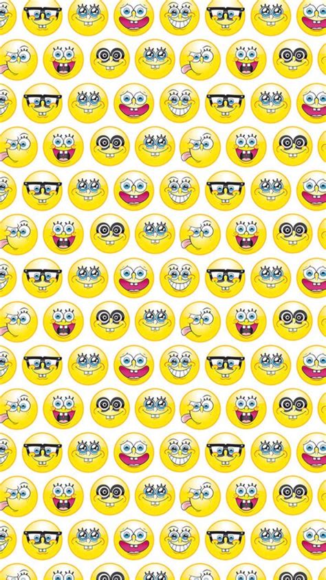 Tela De Bob Esponja Emoticonos Algod N Popelina Telas Etsy Espa A