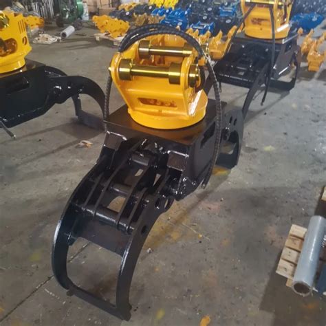 Hydraulic Grapple Log Grapple Rotary Grapple Mounted By Excavator