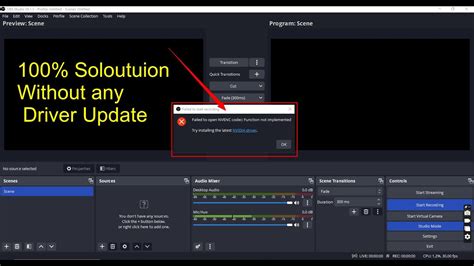 Obs Studio Nvenc Codec Error How To Fix Failed To Start Recording Hot