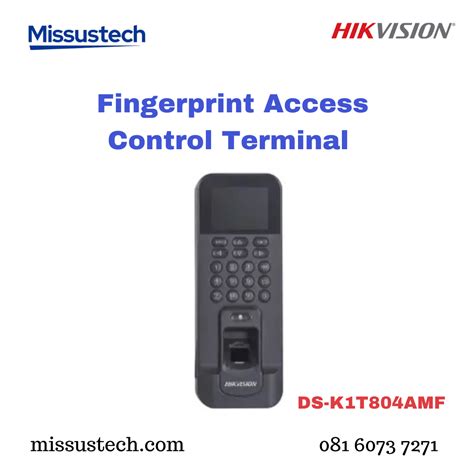 Ds K T Amf Hikvision Fingerprint Access Control Terminal Missus