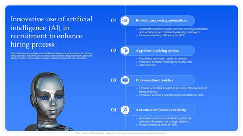 Innovative Use Of Artificial Intelligence Ai In Recruitment To Enhance Hiring Process Ppt Powerpoint