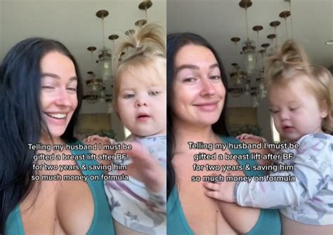 LOL Breastfeeding Mom Campaigns For Boob Job From Dad