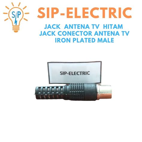 Jual Jack Antena Tv Hitam Jack Conector Antena Tv Iron Plated Male