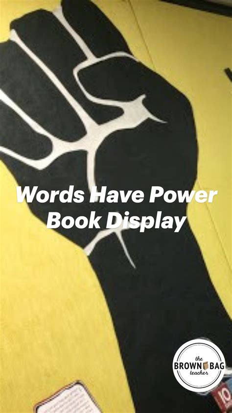 Words Have Power Book Display | Book display, Reading workshop, Reading ideas