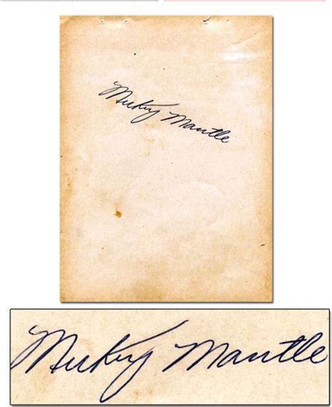 Why Mickey Mantle’s autograph changed so drastically - Sports ...