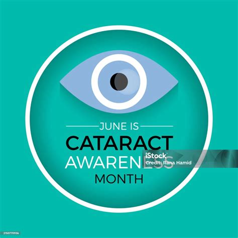 Cataract Awareness Month Health Awareness Vector Illustration Disease Prevention Vector Template